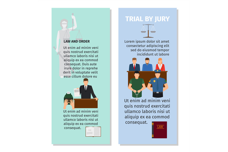 jury-and-order-concept-flyers-design