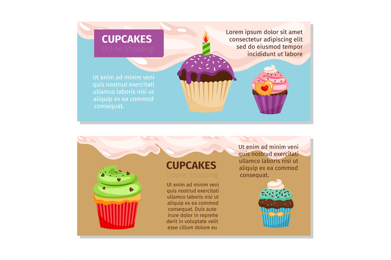 online-shopping-cupcakes-flyers-design