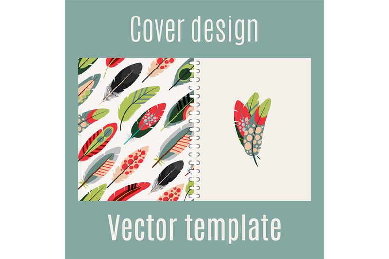 cover-design-with-feathers-pattern