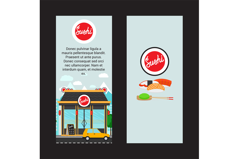 sushi-vertical-flyers-with-shop-building