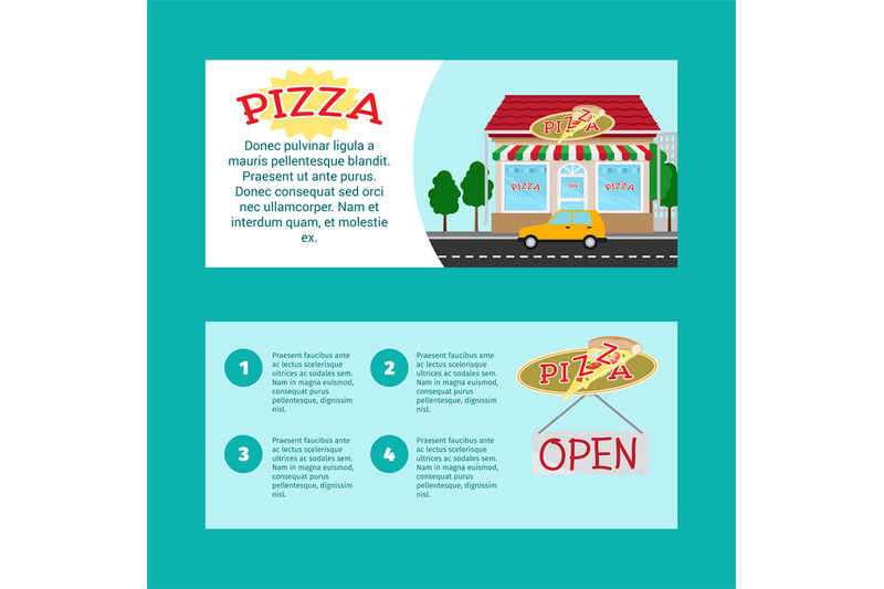 pizza-house-horizontal-flyers