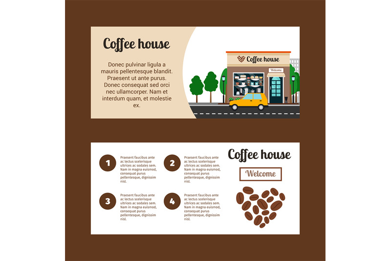 coffee-house-horizontal-flyers