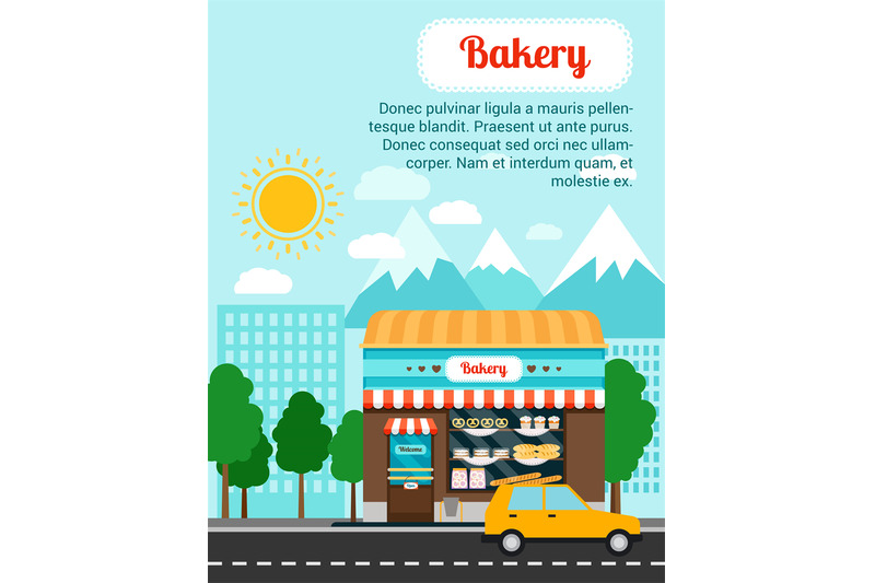 bakery-advertising-banner-with-shop-building