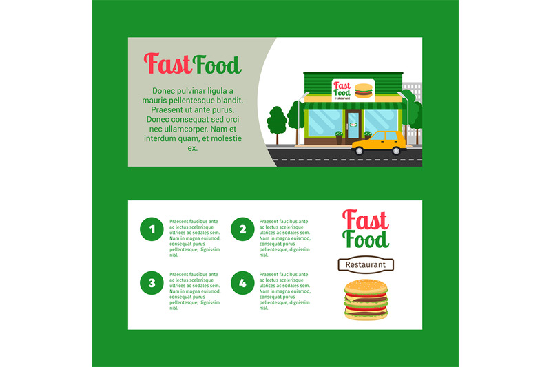 fast-food-restaurant-horizontal-flyers