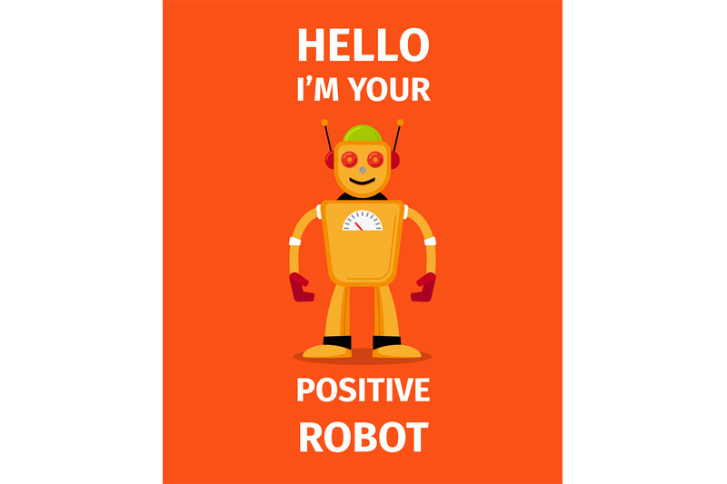 positive-robot-orange-poster