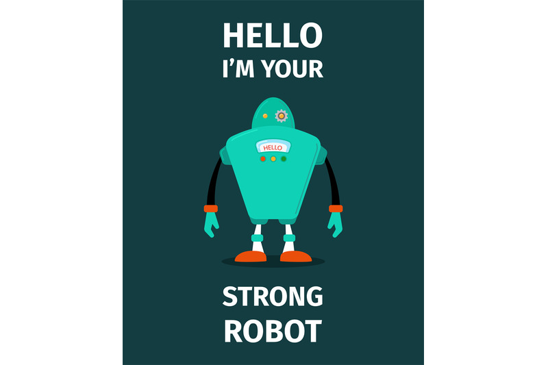 strong-robot-vector-poster