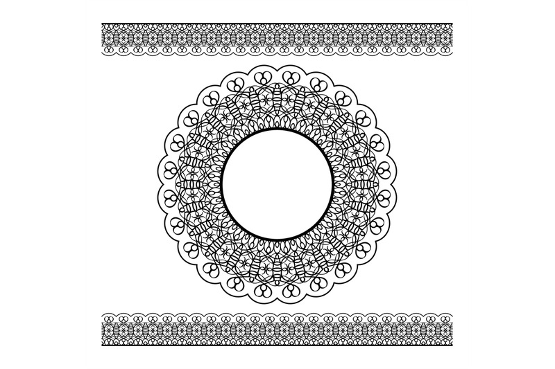 black-lacy-border-and-circle-frame