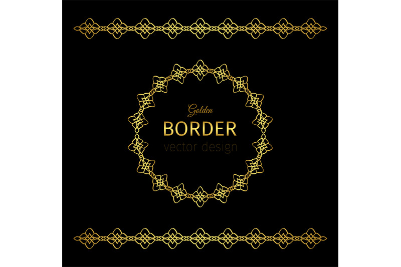 golden-decorative-borders-and-circle-frame