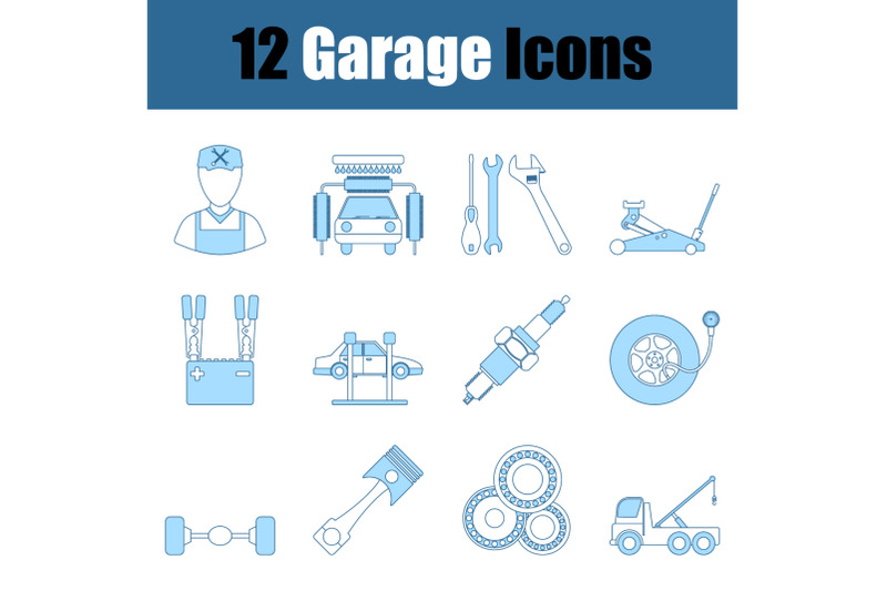 garage-icon-set