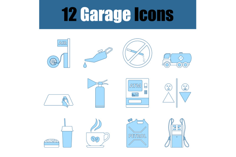 garage-icon-set