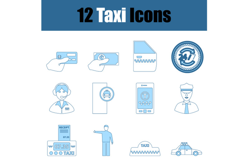 taxi-icon-set