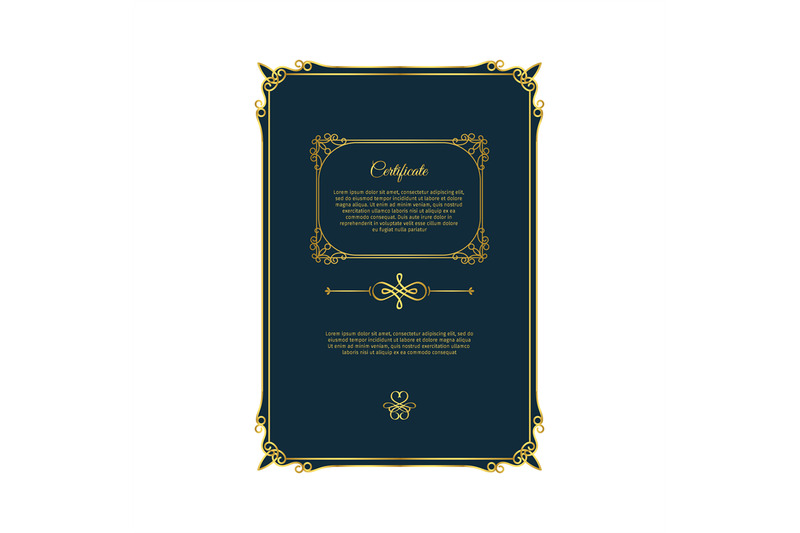 blue-certificate-with-golden-elements