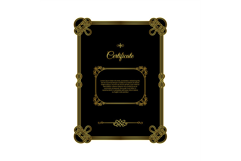 retro-golden-frame-certificate-on-black