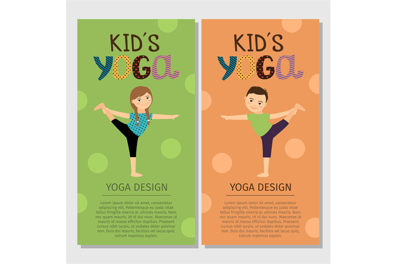 yoga-kids-vertical-flyer-design