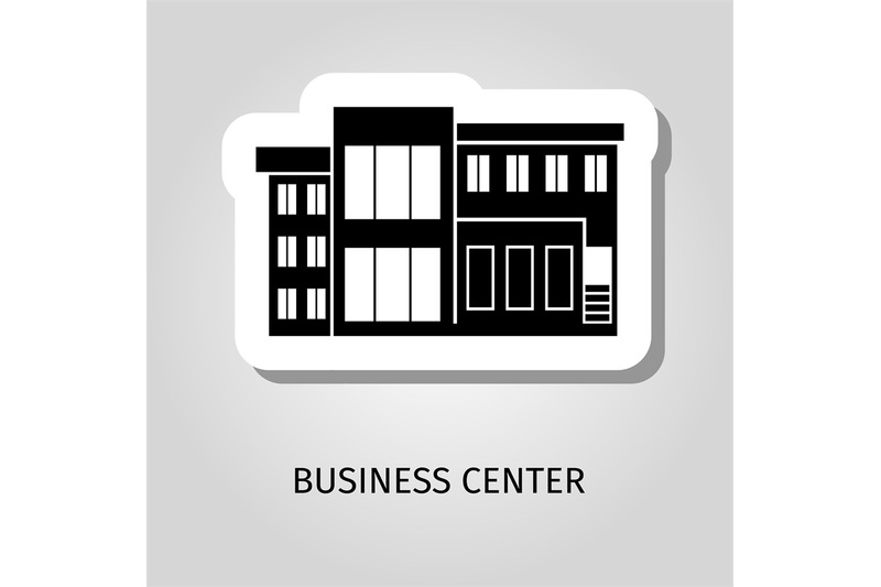 business-center-black-building-sticker