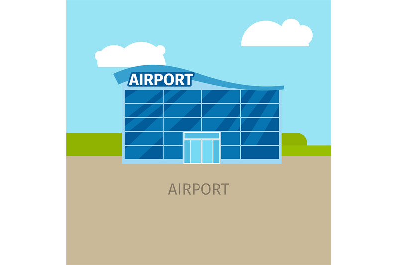 colored-airport-building-illustration