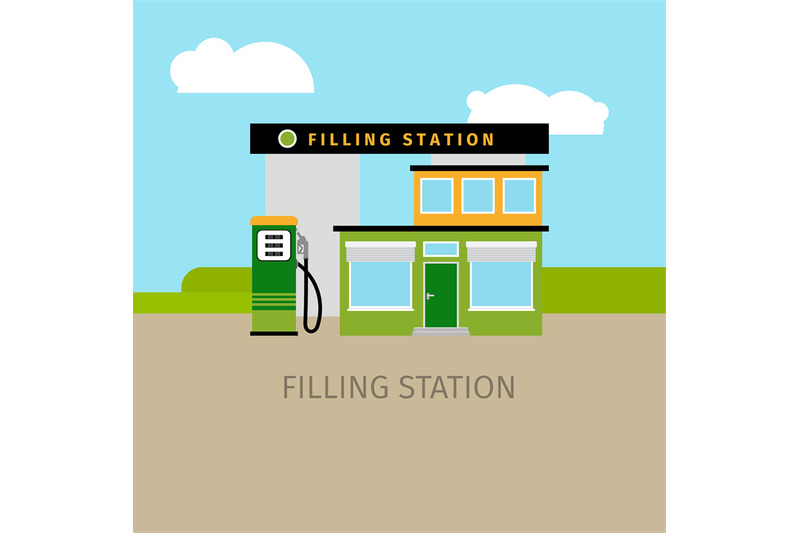 colored-filling-station-building-illustration