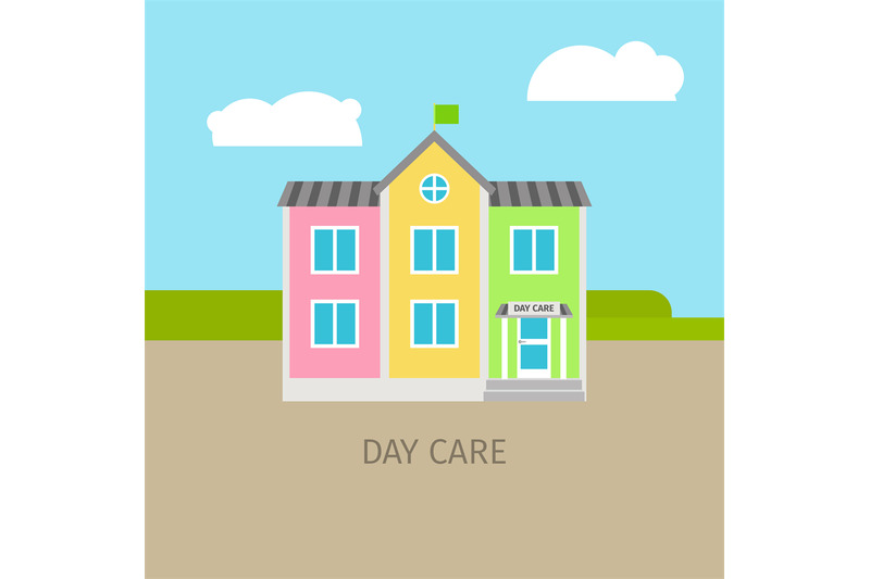 colored-urban-day-care-building