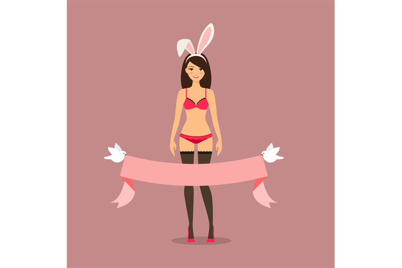 girl-with-rabbit-ears-pink-card