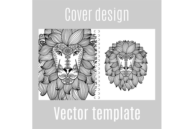 cover-design-for-print-with-lion
