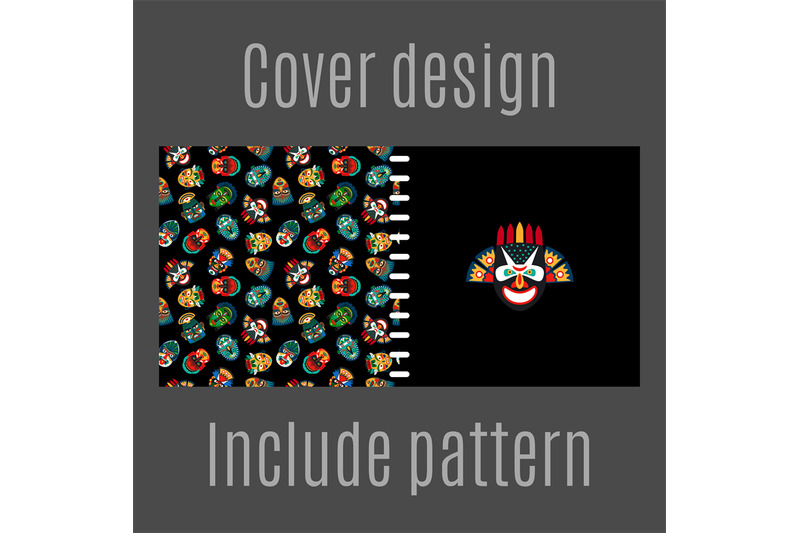 cover-design-with-tribal-masks-pattern