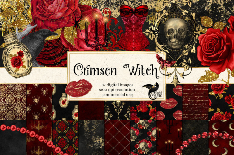 crimson-witch-digital-scrapbook-kit