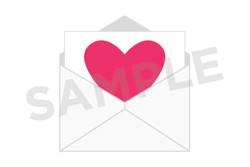 heart-envelope-clip-art-set
