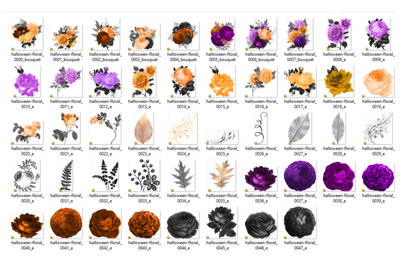 halloween-floral-clipart