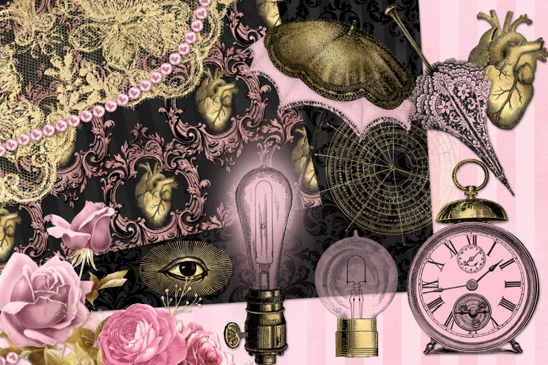 pink-and-gold-steampunk-graphics