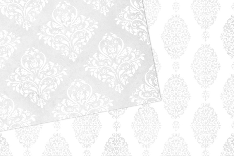 white-damask-digital-paper