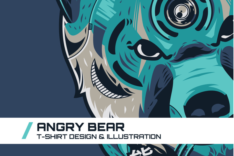 angry-bear-t-shirt-illustration