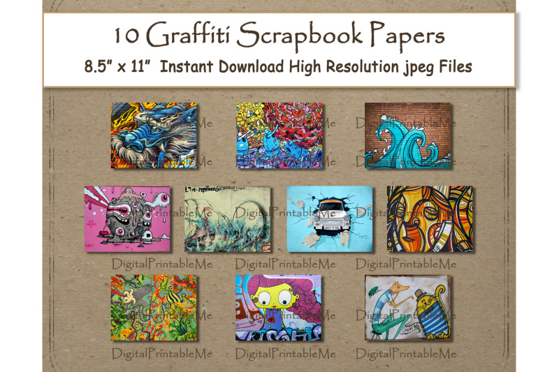 graffiti-digital-paper-print-8-5-quot-x-11-quot-texture-scrapbook-paper-pages