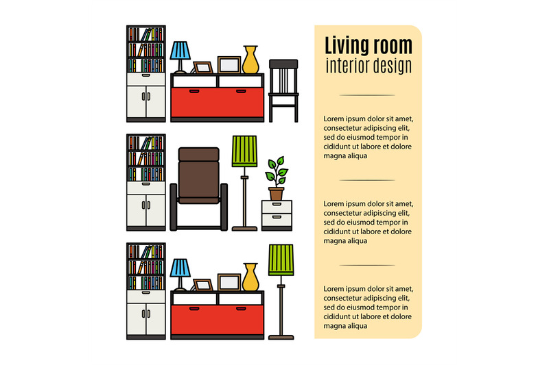 furniture-for-living-room-infographic
