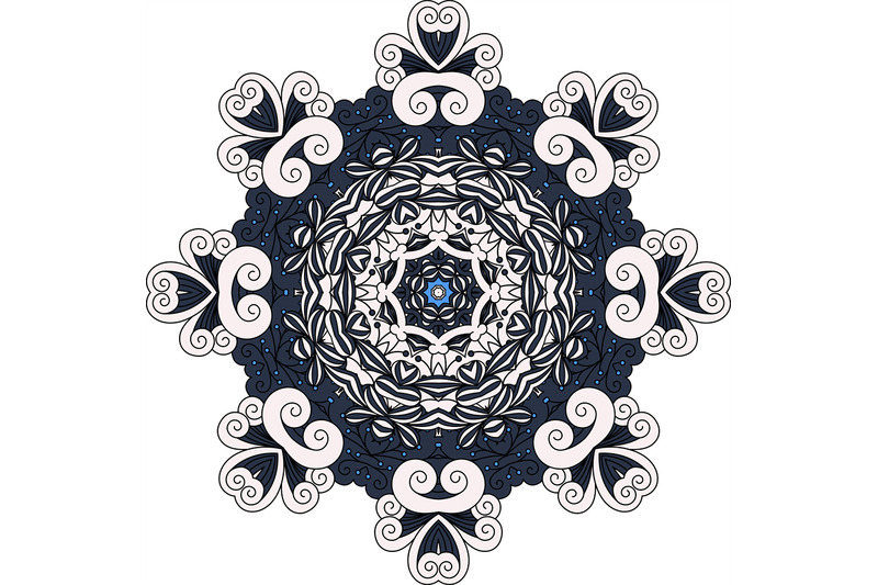grey-and-blue-mandala-decorative-icon