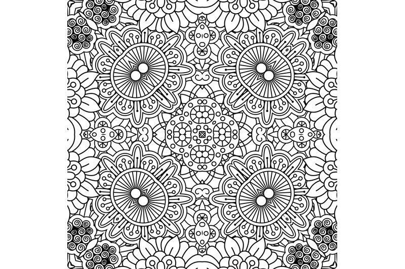 linear-black-and-white-floral-pattern