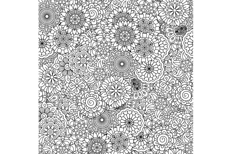 black-and-white-floral-decorative-pattern
