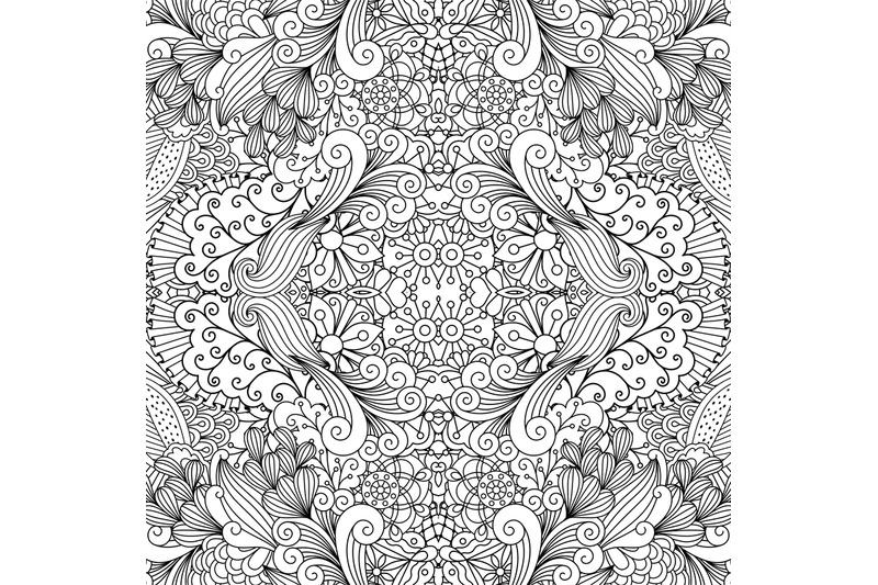 symmetric-outline-ornamental-floral-pattern