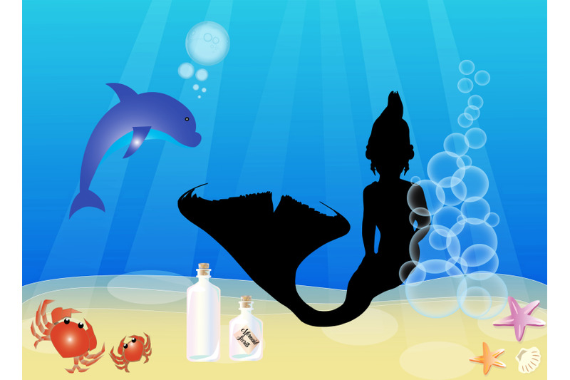 mermaid-silhouettes-and-sea-life-ai-eps-png