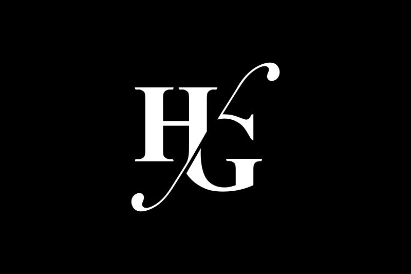 HG Monogram Logo Design By Vectorseller