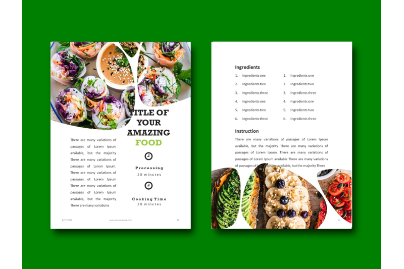 recipe-ebook-vegan-powerpoint-template