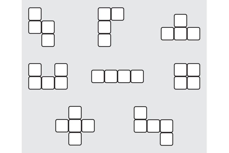 tetris-element-set-linear-design
