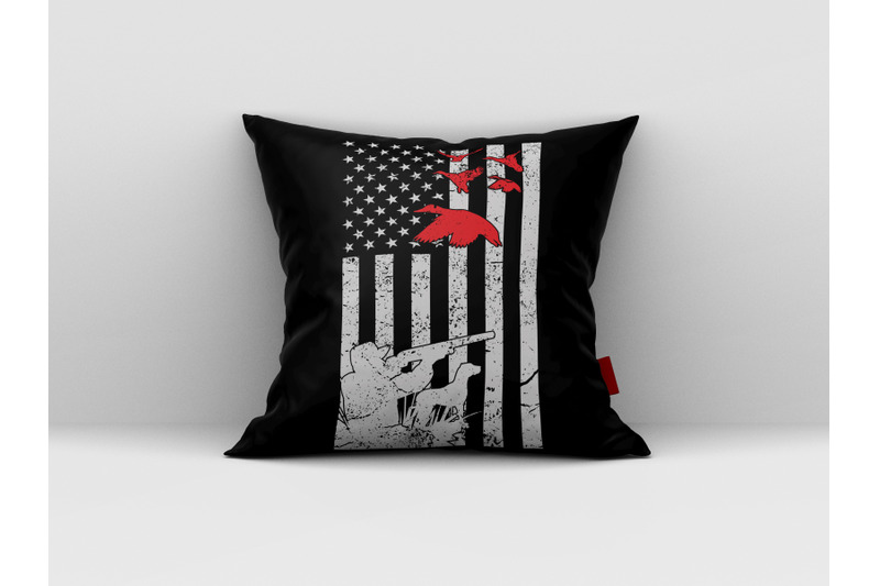 Download Duck Hunting American Flag, USA Hunting SVG Design ...