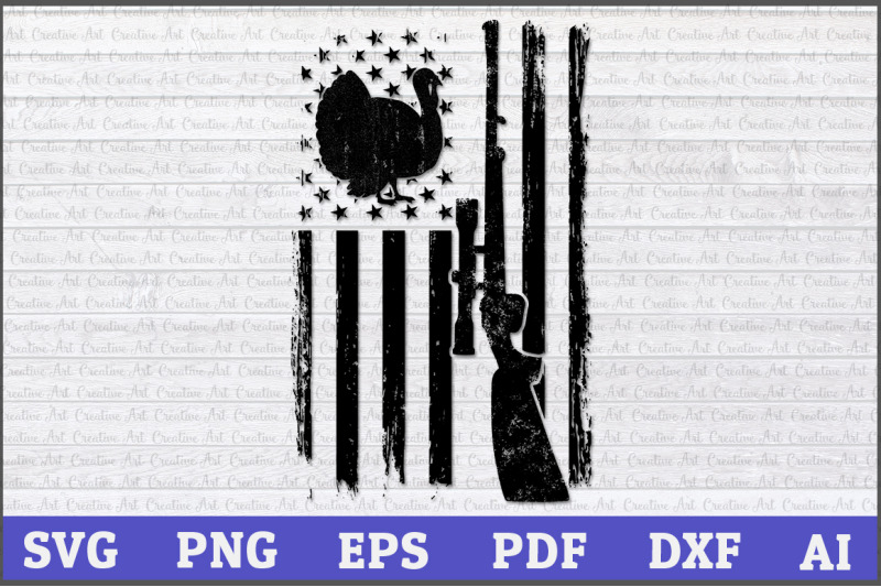 Download Turkey hunting svg,Hunting,Distressed American Flag,USA ...