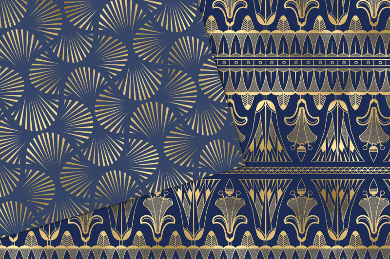 navy-and-gold-art-deco-digital-paper