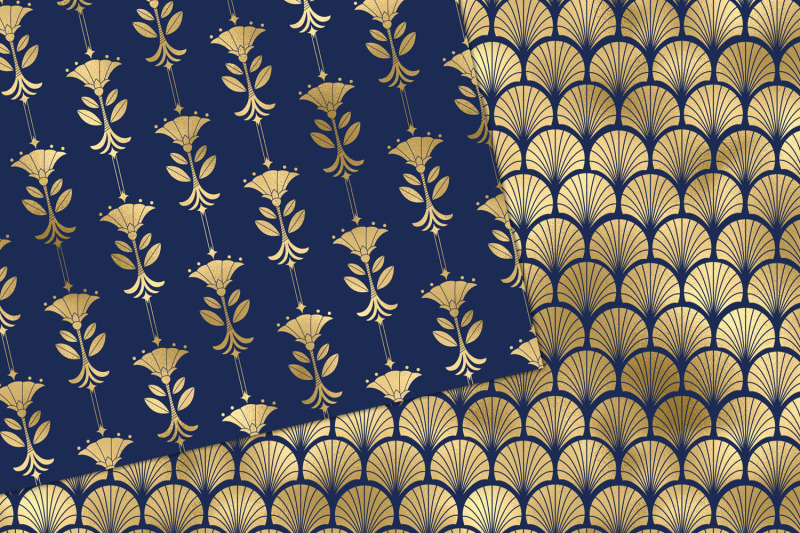 navy-and-gold-art-deco-digital-paper