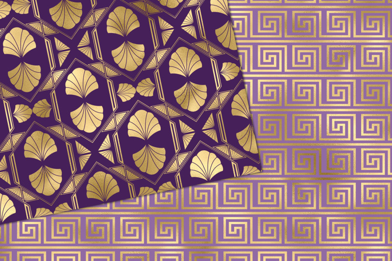 purple-and-gold-art-deco-digital-paper