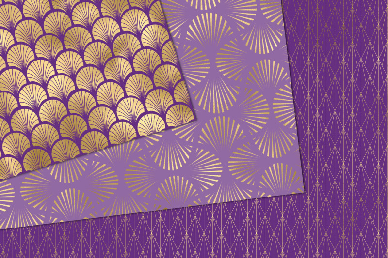 purple-and-gold-art-deco-digital-paper