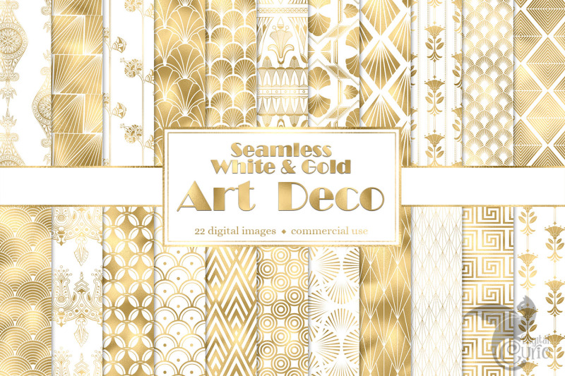 white-and-gold-art-deco-digital-paper