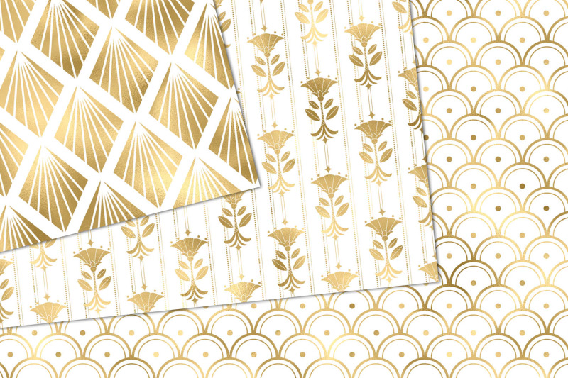 white-and-gold-art-deco-digital-paper