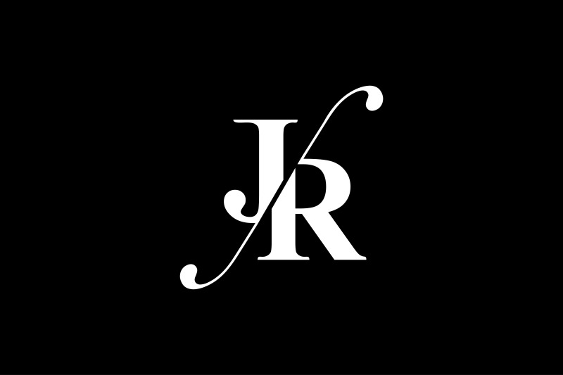 JR Monogram Logo Design By Vectorseller | TheHungryJPEG.com